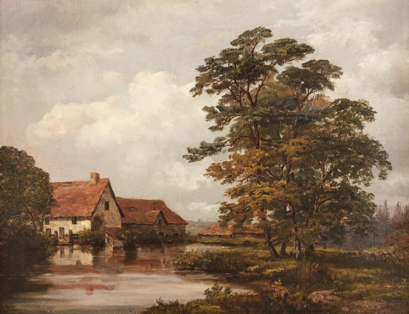 Dutch School. Rural Landscape, 19th century, oil on canvas