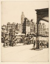 Holmes (Kenneth, 1902-1994). Victoria Station, etching and others