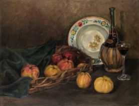 Blöchle (Tomanek Marie). Still Life with Fruit, 1918