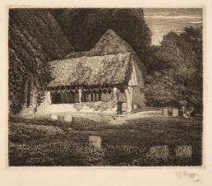 Griggs (Frederick Landseer, 1876-1938). Stoke Poges, 1918, etching