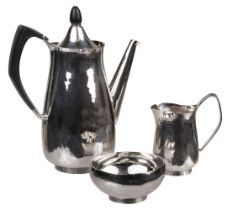 Silver Coffee Set. Anthony Hawksley for Payne-Oxford, London 1973