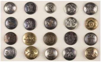 Livery Buttons. A collection of approximately 200 livery buttons, 19th century and later