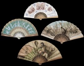 Advertising Fan. Fan promoting the Carlton Hotel, illustrated by Georges Redon, Paris, 1911