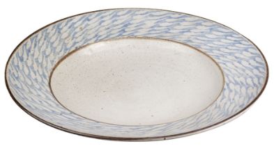 Lloyd-Jones (David, 1928-1994). A large stoneware charger