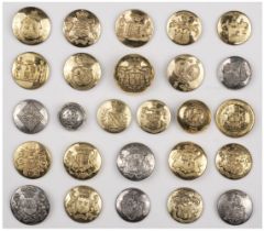 Livery Buttons. A fine collection of 85 livery buttons mostly 19th century