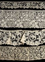 Lace. A small collection of lace, mostly handmade, 19th century
