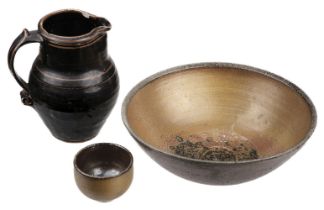 Leach Pottery. A Leach Pottery soda glazed 'extra large' stoneware bowl