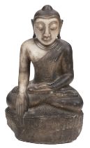 Buddha. A Burmese marble Buddha, 19th century