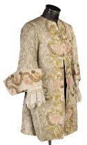 Theatre Costume. A brocade frock coat, worn at the ballet 'Louis XV', Monte Carlo, 1922, & 2 others