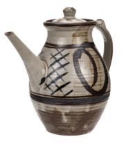 Bayer (Svend, 1946 -). A large stoneware coffee pot and cover