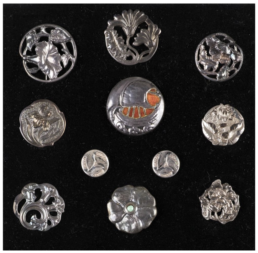 * Art Nouveau Silver Buttons. An Edwardian 'Cymric' silver button by ...
