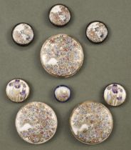 Japanese Satsuma Buttons. Japanese buttons, Meiji Period (1868-1912)