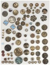 Fashion Buttons. A collection of approximately 400 fashion buttons, mostly early 20th century
