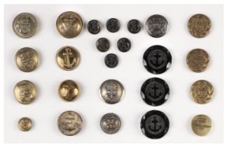 Maritime Buttons. A collection of approximately 495 Naval, Maritime buttons