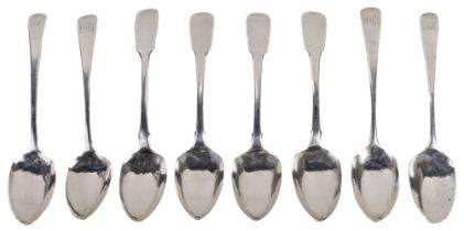 Silver Spoons. George III silver serving spoons,