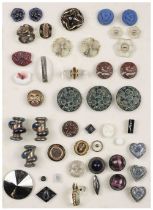 Fashion Buttons. A collection of approximately 500 fashion buttons, mostly early 20th century