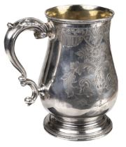 Silver. A Victorian silver mug, Josiah Williams & Co, Exeter 1875