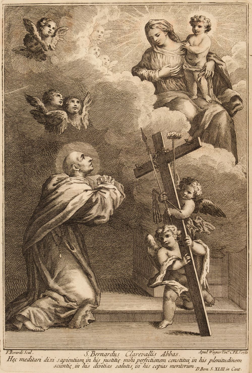 Bernard (of Clairvaux, Saint). Sancti Bernardi Abbatis Primi Claræ-Vallensis Opera, 1781