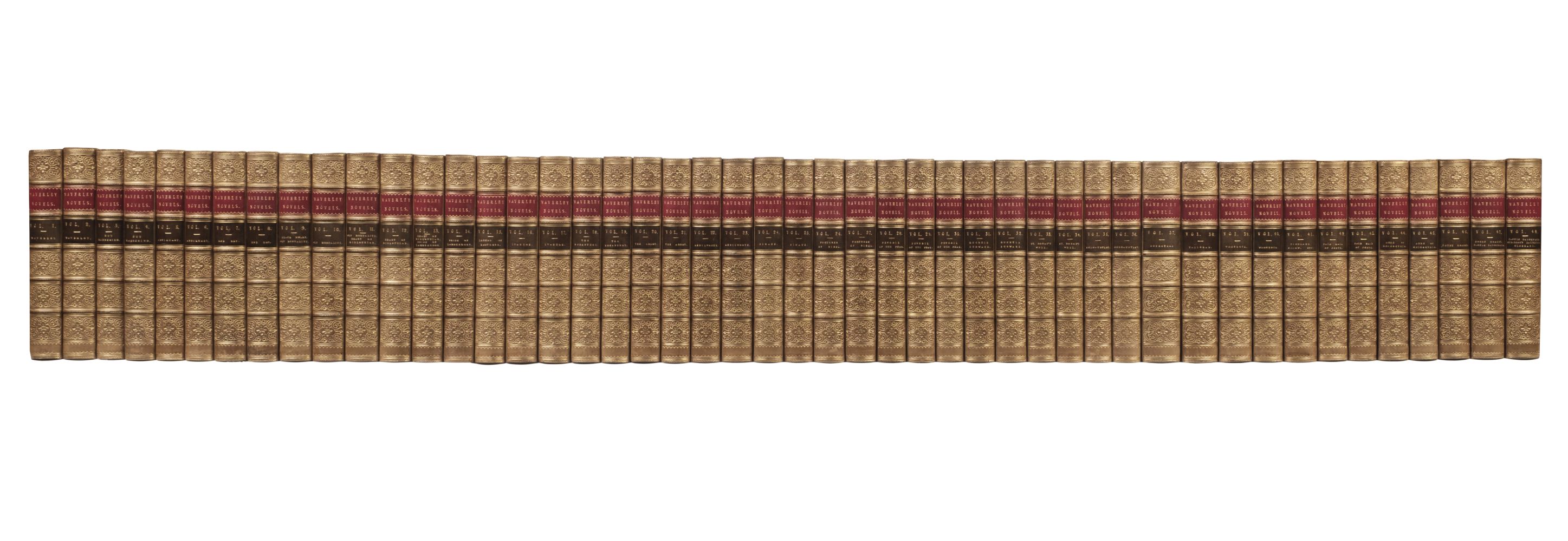 Scott (Walter). Waverley Novels, 48 volumes, Edinburgh: Adam and Charles Black, 1857-58