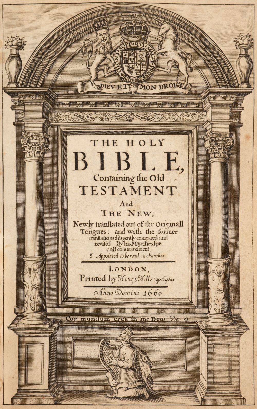 Bible [English]. The Holy Bible, containing the Old Testament and the New..., 1660