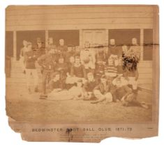 Football. Bedminster Foot Ball Club, 1871-72 team photograph