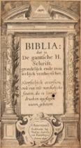 Bible [Dutch]. Biblia: dat is, De gantsche H. Schrift..., Amsterdam, 1630,