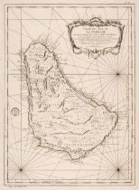 Barbados. Bellin (Jacques Nicolas), Carte de L'Isle de La Barbade, 1758