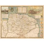 Norfolk. Speed (John), Norfolk a Countie Florishing & Populous Described and Devided..., 1676