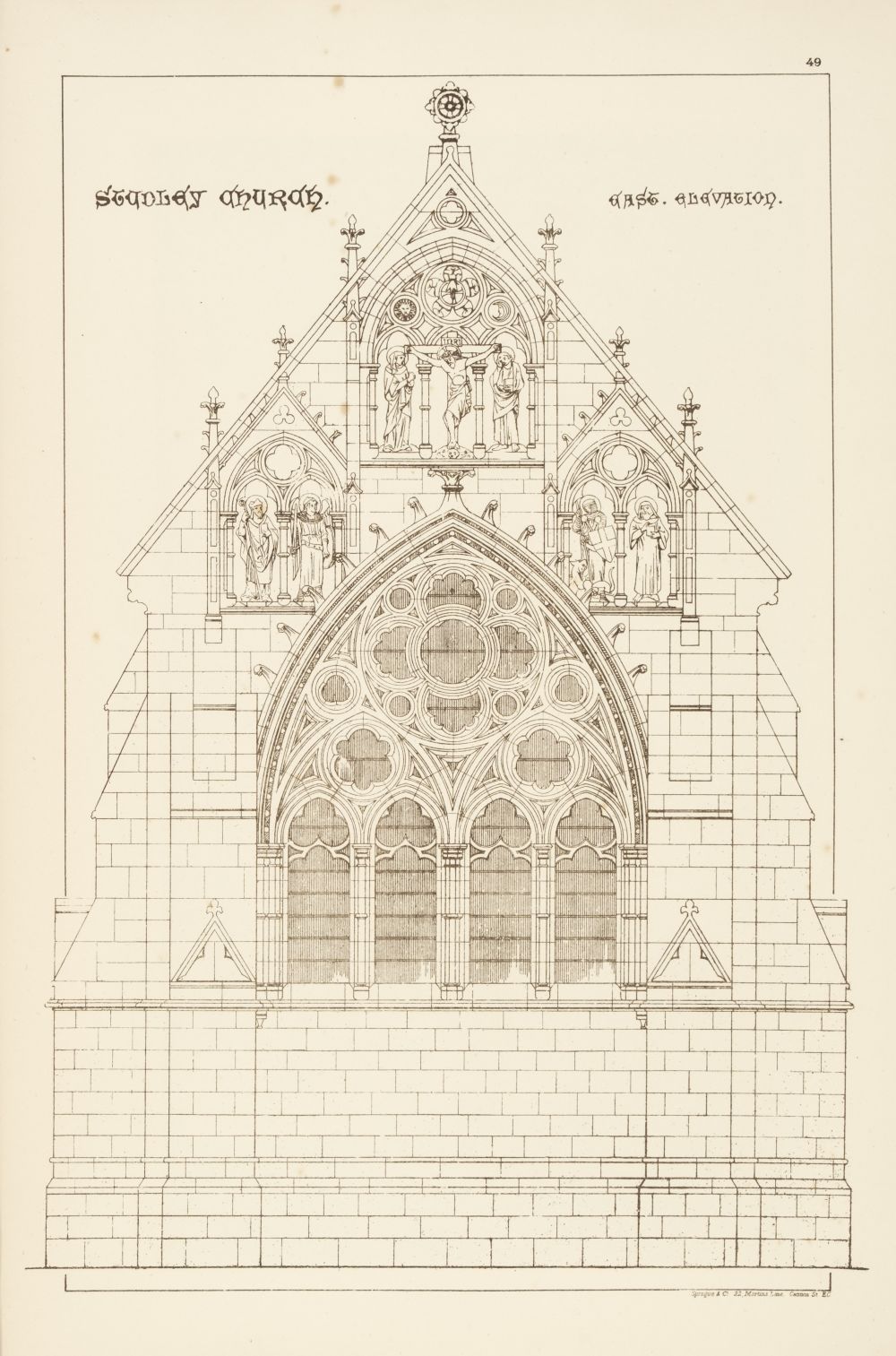 Burges (William). The Architectural Designs of William Burges..., 1883