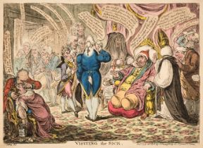 Gillray (James). Visiting the Sick, H. Humphrey, July 18th 1806