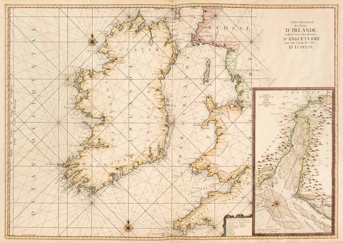 Ireland. Van Loon (H.), Carte Generale des Costes D'Irlande..., [1661 or later]