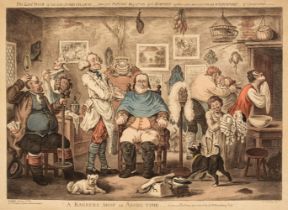 Gillray (James). A Barbers Shop in Assize Time..., G. Humphrey May 15th 1818