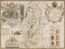 Nottinghamshire. Speed (John), The Countie of Nottingham described..., [1676]