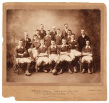 Football. International cap, Scotland v. England, 1898