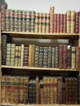 Bindings. 19th & early 20th century leather bound literature, approximately 60 volumes