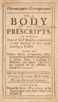 Fuller (Thomas). Pharmacopoeia Extemporanea: or, a body of Prescripts, 1st edition, 1710