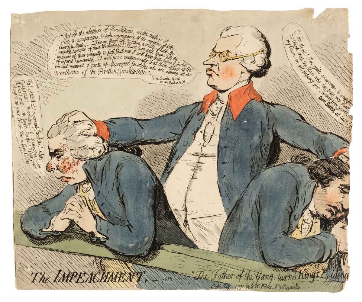 Gillray (James). A collection of approximately 24 caricatures. early-mid 19th century