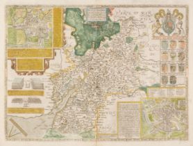 Gloucestershire. Speed (John), Glocestershire contrived..., 1676