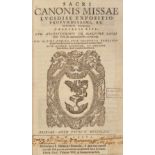 Biel (Gabriel). Sacri Canonis Missae Lucidiss..., 1576