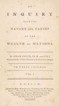 Smith (Adam). An Inquiry into ... the Wealth of Nations, vols. 1 & 2 (of 3), Dublin, 1776