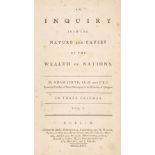 Smith (Adam). An Inquiry into ... the Wealth of Nations, vols. 1 & 2 (of 3), Dublin, 1776