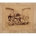 Rugby. Swindon Rangers RFC, team photograph, 1882-3