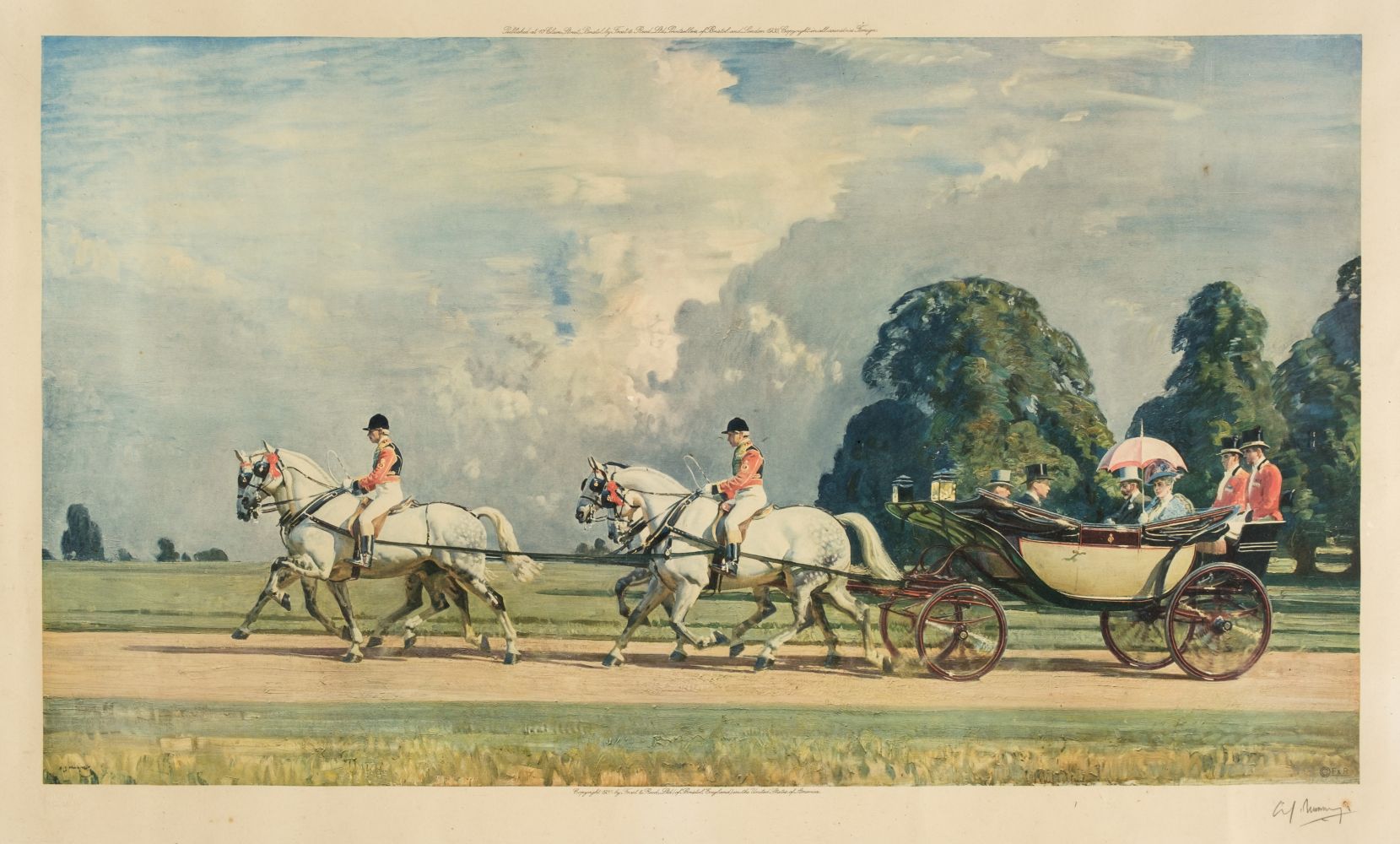 Munnings (Alfred James, 1878-1959) The Royal Family in Windsor Great Park, 1935,