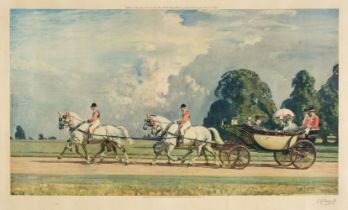 Munnings (Alfred James, 1878-1959) The Royal Family in Windsor Great Park, 1935,