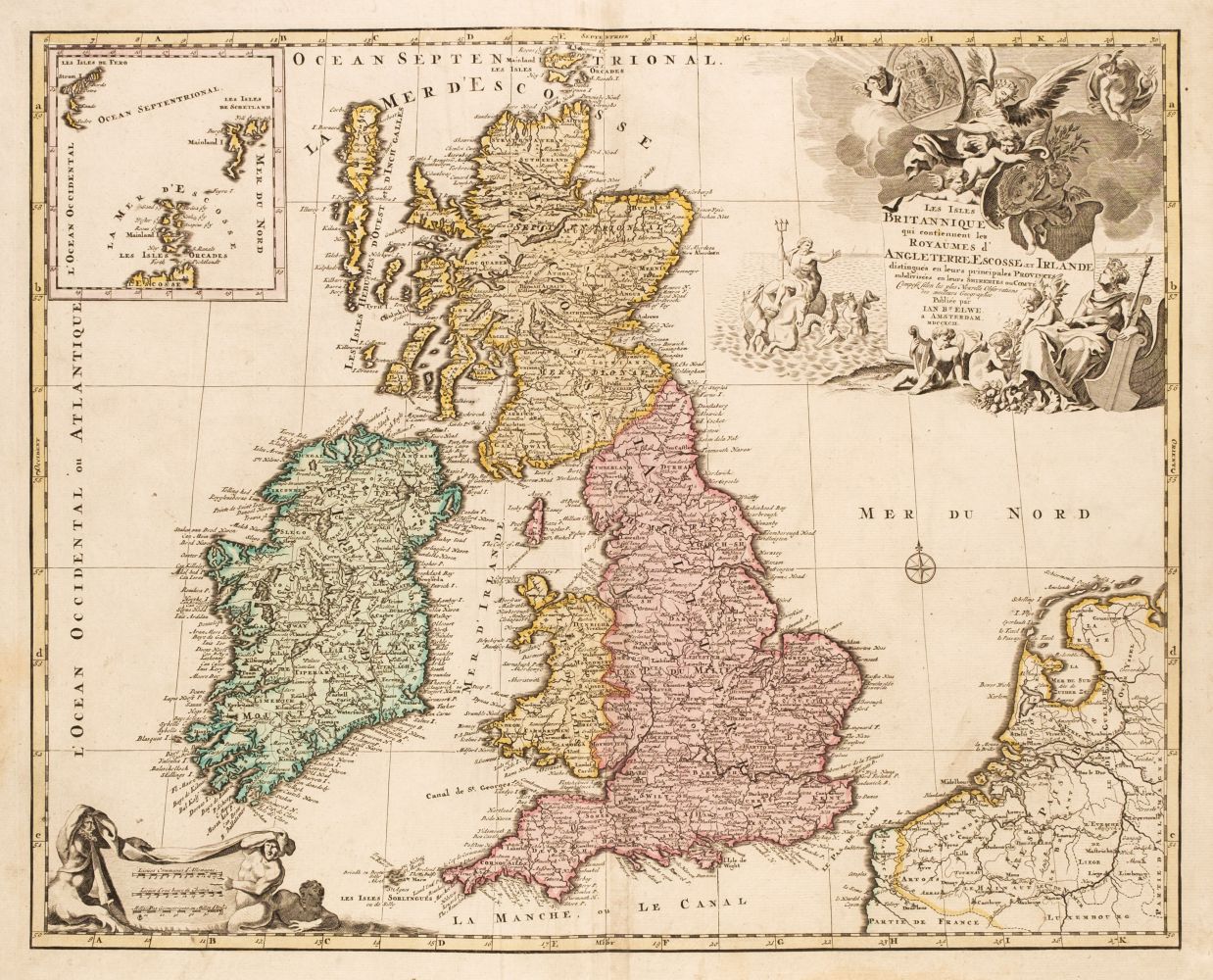 British Isles. Elwe (Ian), Les Isles Britannique..., Amsterdam, 1792