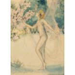 Tarrant (Margaret Winifred, 1888-1959). Fairy with Cherry Blossom, watercolour with pencil on paper