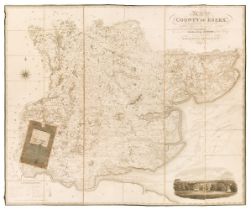 Essex. Greenwood (C & J), Map of the County of Essex, from an actual survey..., 1825