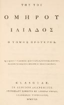 Homer. Iliados [&] Odysseias [graece], edited by Jacob Moor and George Muirhead, 4 volumes, Glasgow