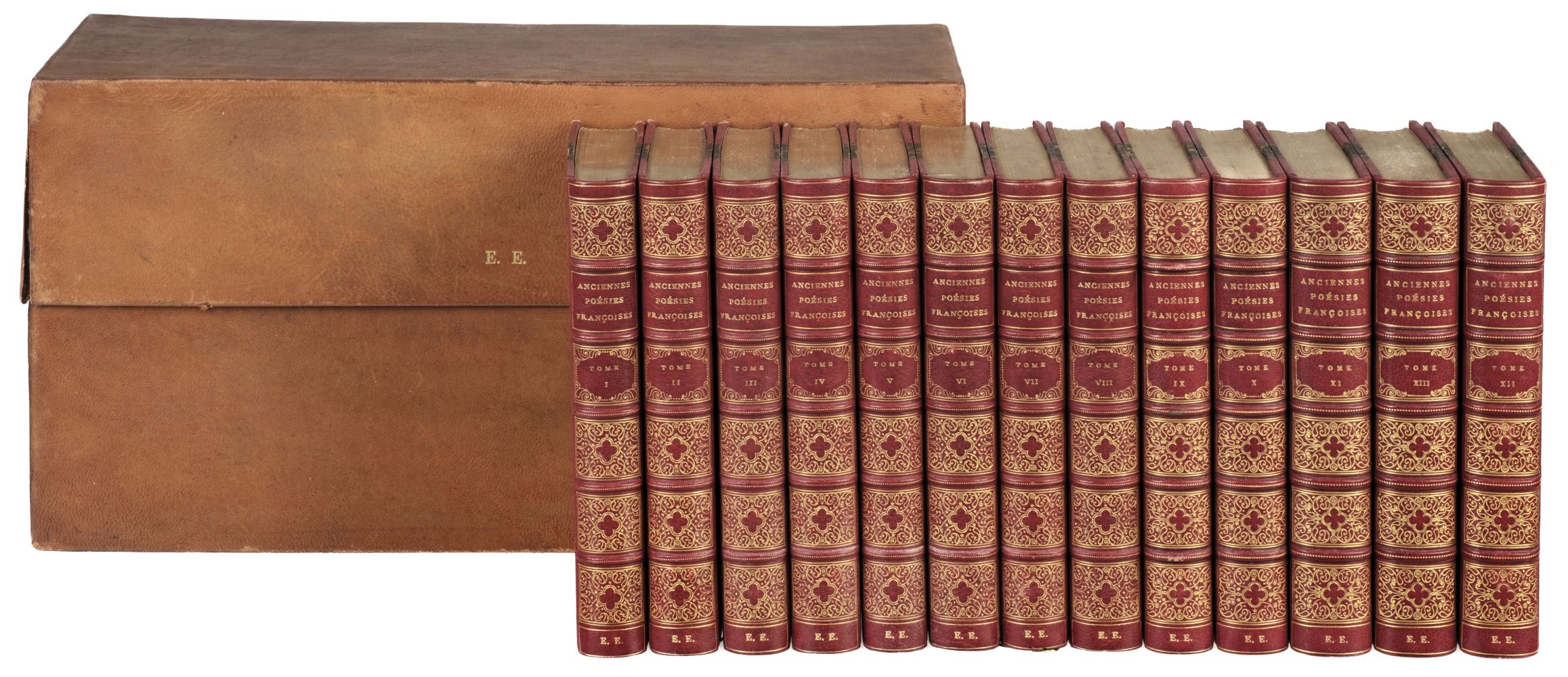 Montaiglon (Anatole de). Recueil de Poésies Françoises des XVe et XVI e siècles, 13 vols, 1855-1878