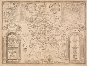 Buckinghamshire. Speed (John), Buckingham Both Shire and Shire Towne, circa 1676,